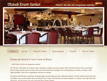 Tablet Screenshot of melodi-event-center.de